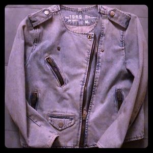 Moto Jean Jacket NWOT